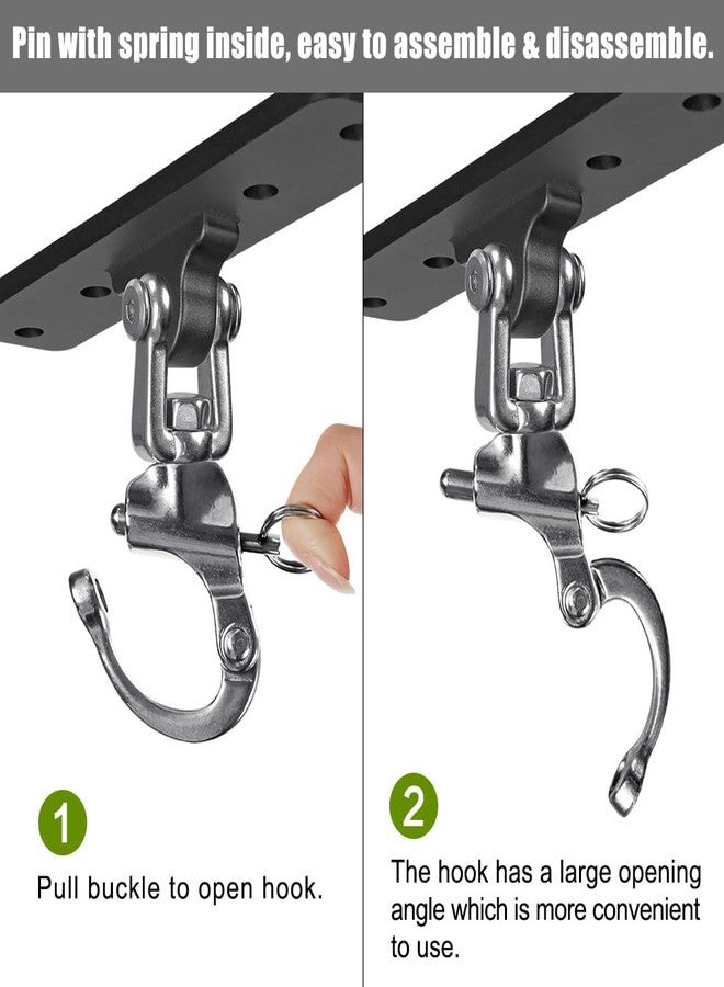 Dolibest Heavy Duty Punching Bag Hanger with Chains, 900LB Capacity 360°+180° Rotation Ceiling Hook, Universal Mount for Boxing MMA Heavy Bags, Home Gym & Training Systems (Easy Install) - Image 2